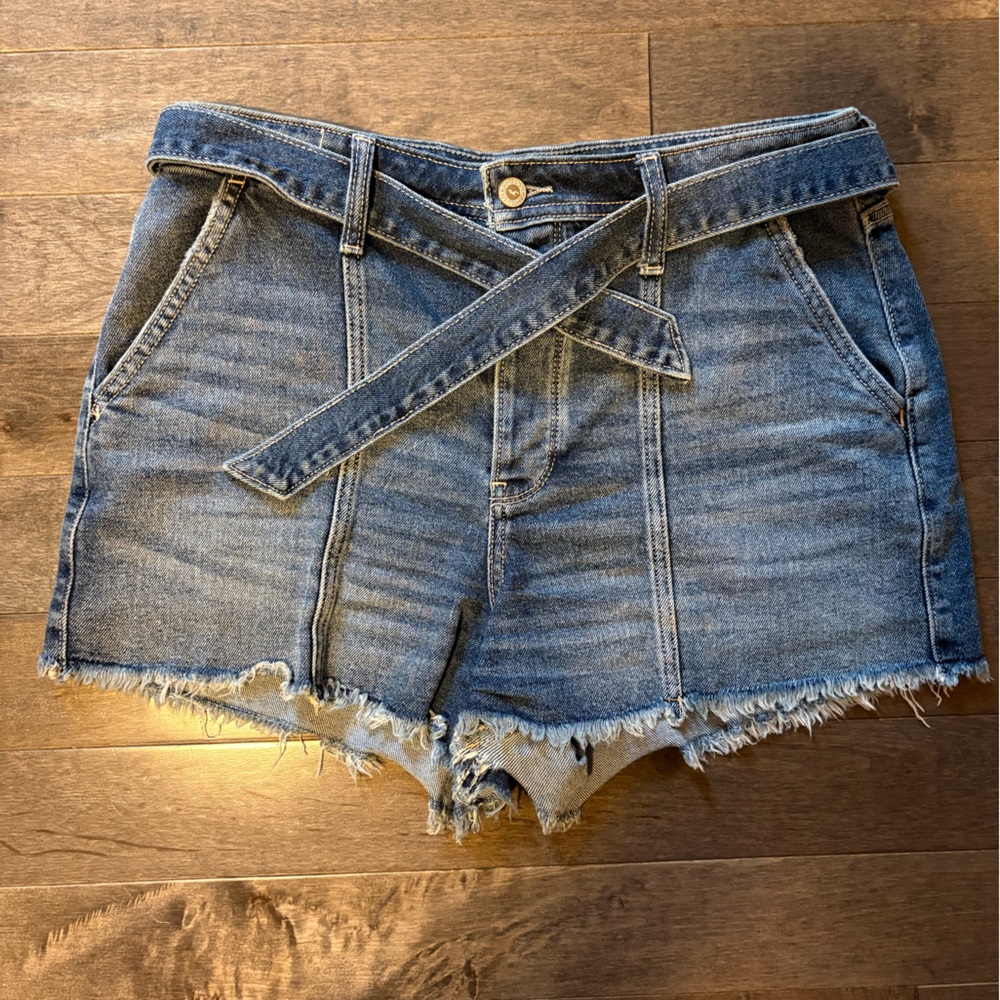 Hollister Washed Blue Denim shorts